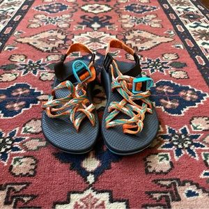 Chaco Orange & Teal Sport Sandals